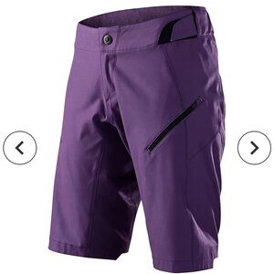 Troy Lee womens mountain biking shorts, purple, size small.